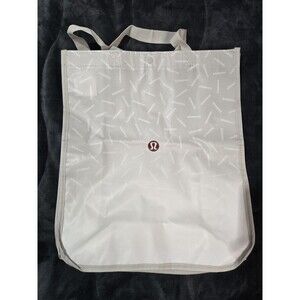 Lululemon Large Reusable Shopping Tote Lunch Bag White